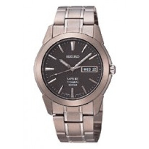 Bracelet de montre Seiko 7N43-0AS0 / SGG727P1 / 34Q2MG Titane Gris anthracite 20mm